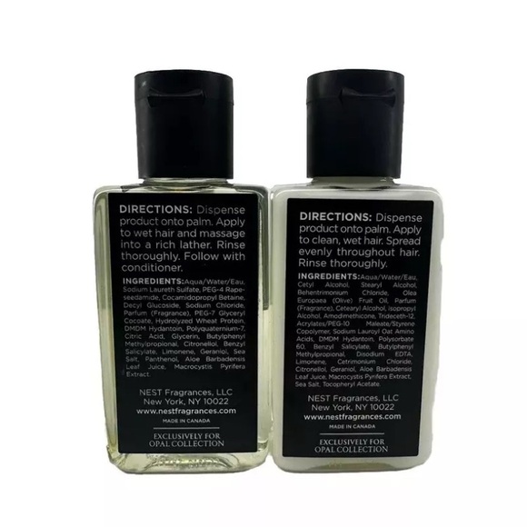 NEST Fragrances NY Ocean Mist & Sea Salt Shampoo & Conditioner 1.35 oz each OPAL - Picture 2 of 4